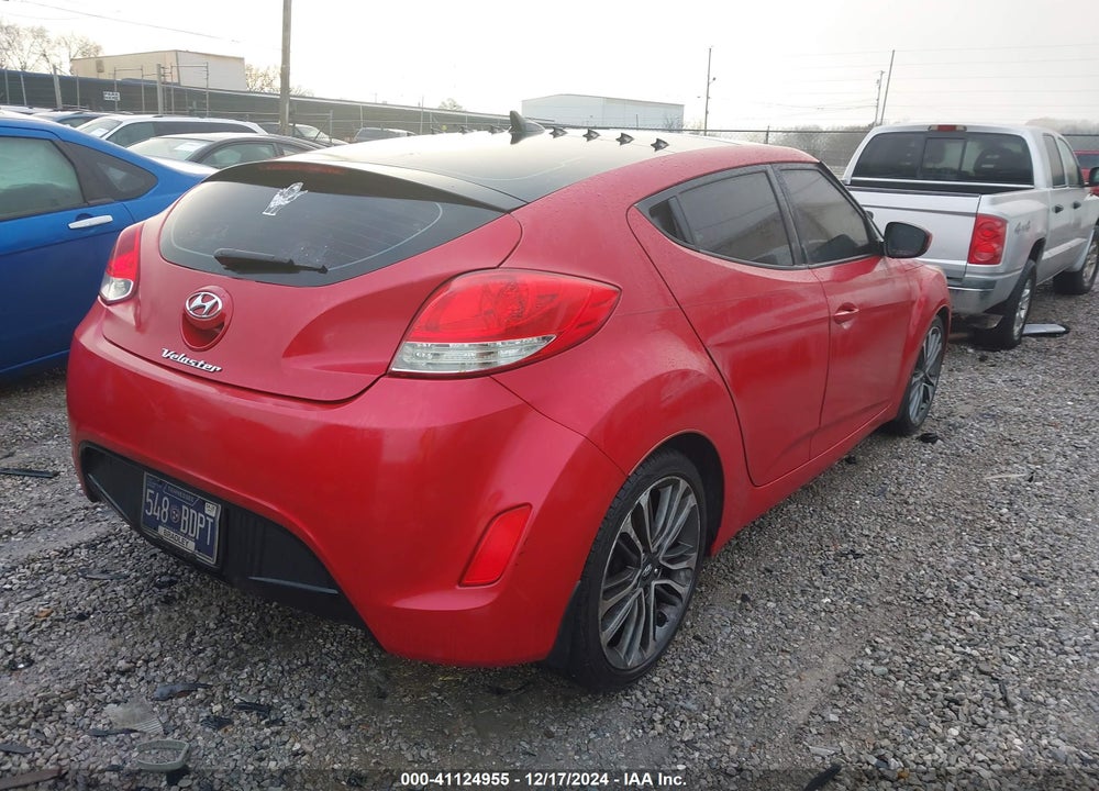 2013 HYUNDAI VELOSTER BASE W/GRAY VIN: KMHTC6AD1DU113779
