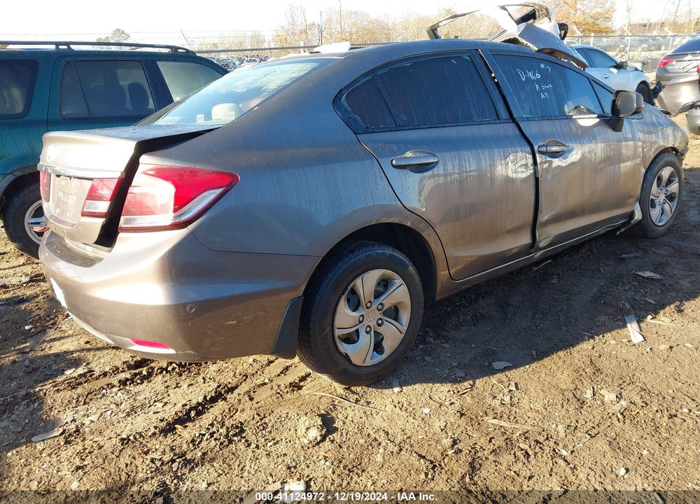 2013 HONDA CIVIC LX VIN: 2HGFB2F52DH596797
