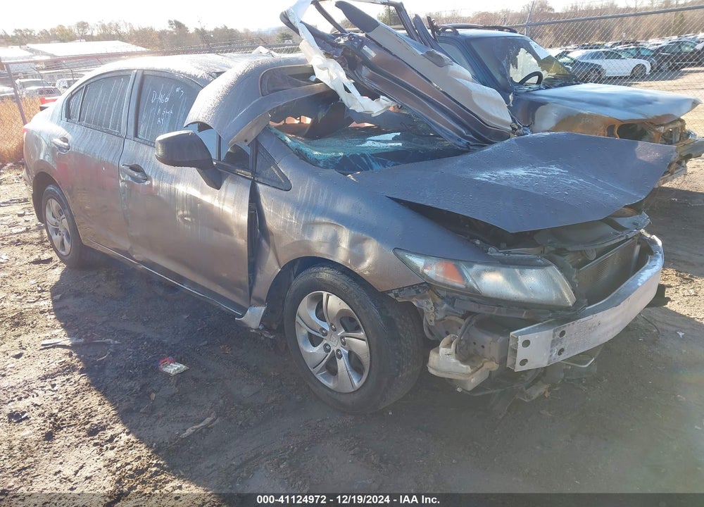 2013 HONDA CIVIC LX VIN: 2HGFB2F52DH596797