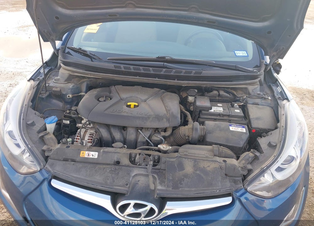 2014 HYUNDAI ELANTRA VIN: KMHDH4AE3EU187256