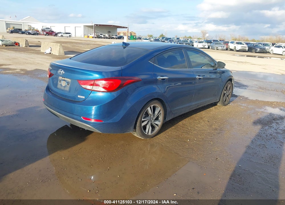 2014 HYUNDAI ELANTRA VIN: KMHDH4AE3EU187256