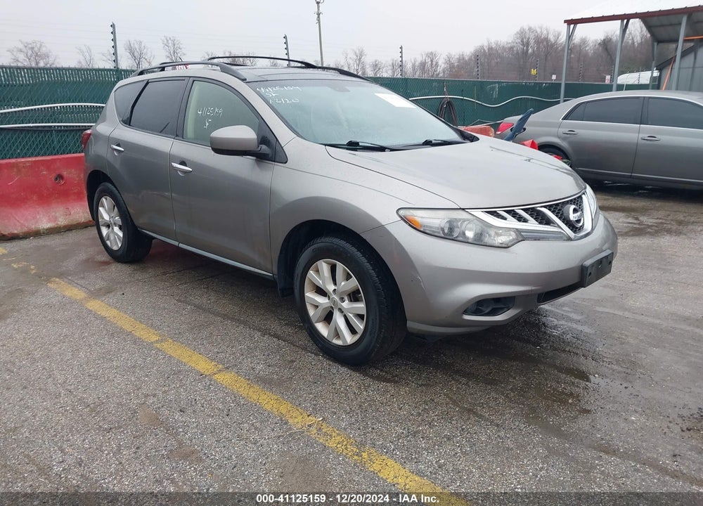 2012 NISSAN MURANO SL VIN: JN8AZ1MW2CW233026