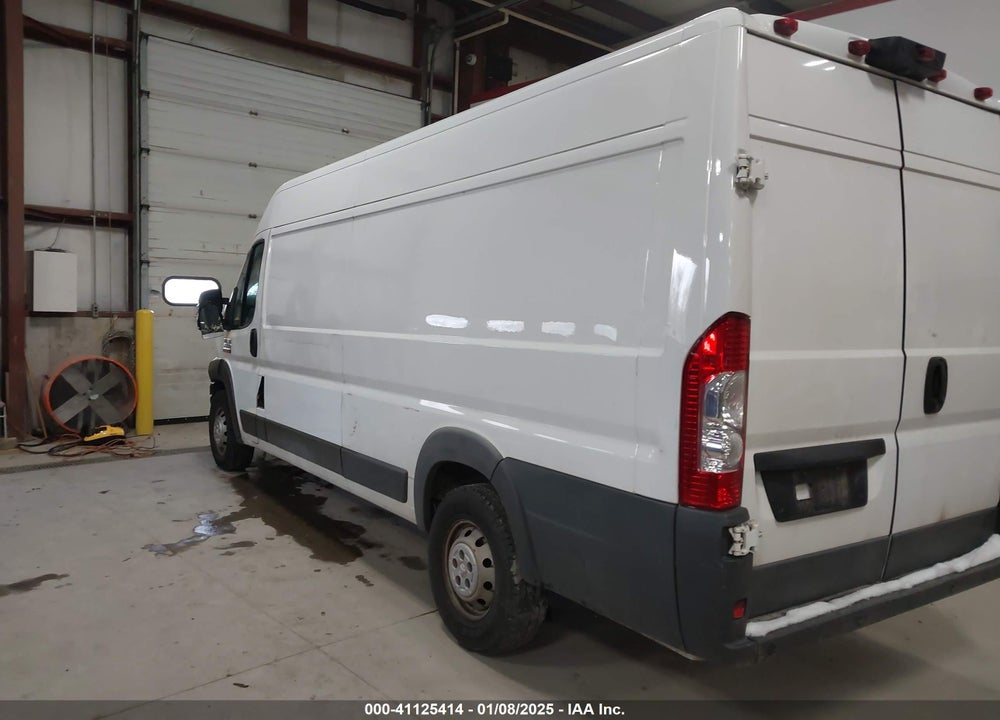 2018 RAM PROMASTER 3500 CARGO VAN HIGH ROOF 159 WB EXT VIN: 3C6URVJG7JE114576