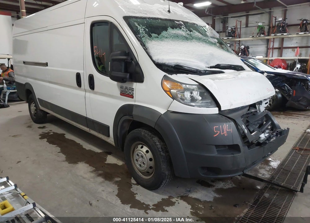 2018 RAM PROMASTER 3500 CARGO VAN HIGH ROOF 159 WB EXT VIN: 3C6URVJG7JE114576