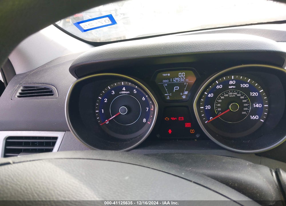 2013 HYUNDAI ELANTRA GLS VIN: 5NPDH4AE1DH409824