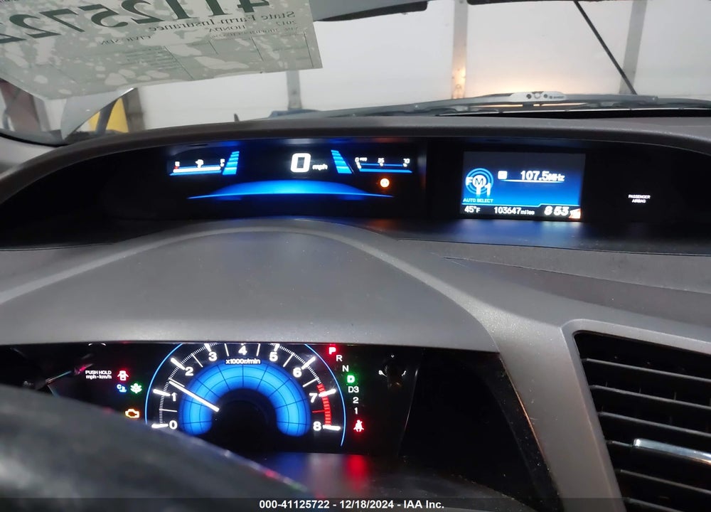 2012 HONDA CIVIC SDN EX-L VIN: 2HGFB2F95CH582362
