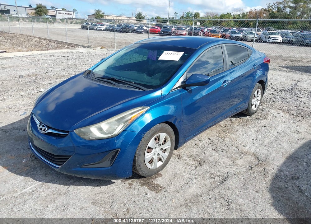 2016 HYUNDAI ELANTRA SE VIN: KMHDH4AE2GU558085