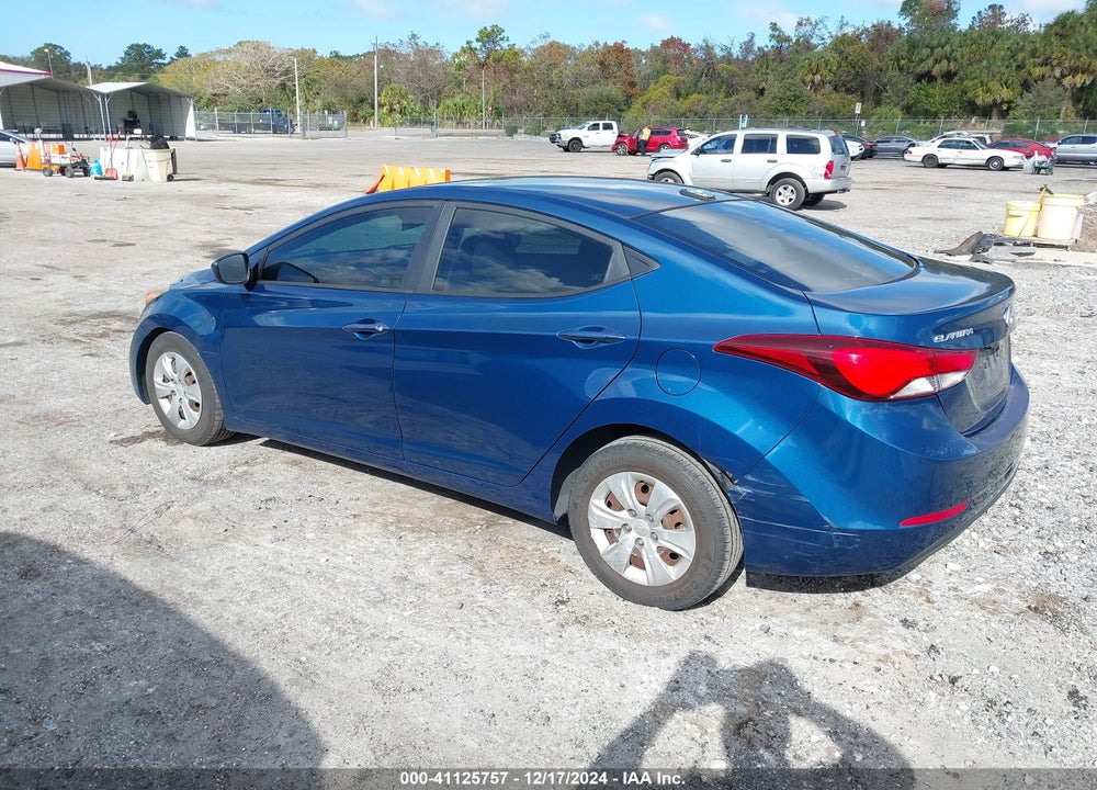 2016 HYUNDAI ELANTRA SE VIN: KMHDH4AE2GU558085