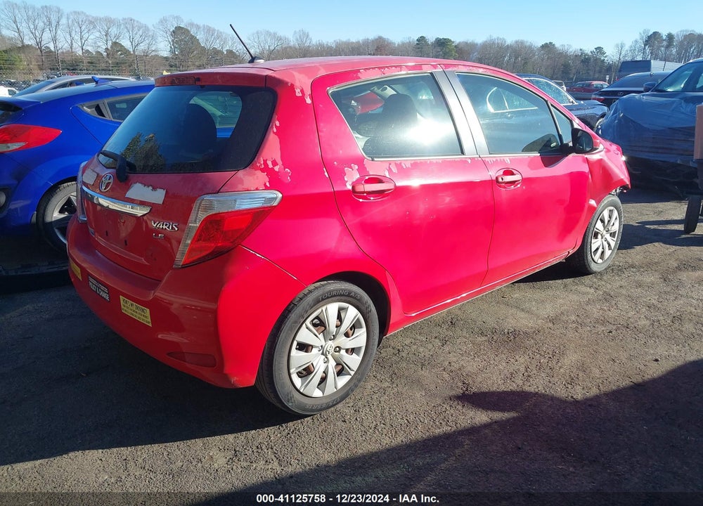 2012 TOYOTA YARIS VIN: JTDKTUD35CD521921
