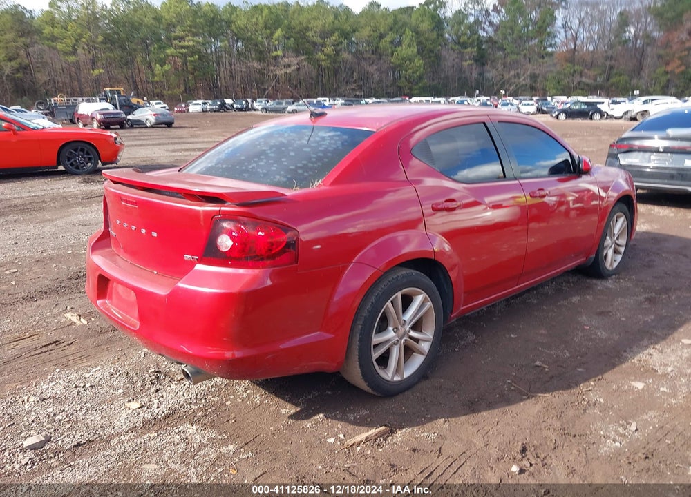 2013 DODGE AVENGER SXT VIN: 1C3CDZCB4DN615781