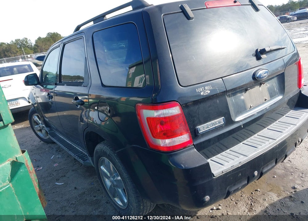2008 FORD ESCAPE LIMITED VIN: 1FMCU04158KC70180