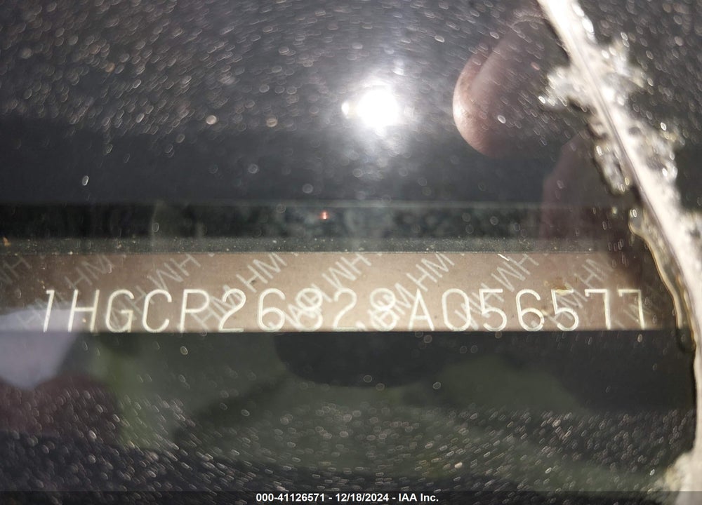 2008 HONDA ACCORD 2.4 EX-L VIN: 1HGCP26828A056577