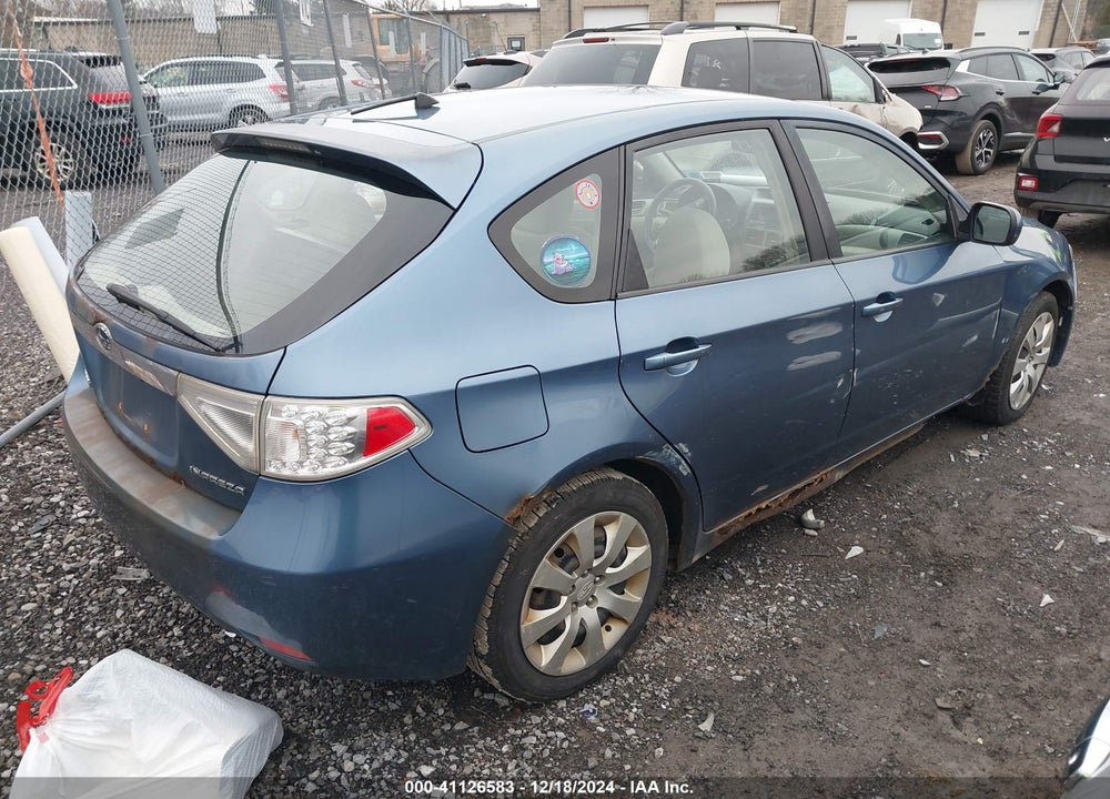 2009 SUBARU IMPREZA 2.5I VIN: JF1GH61619H811758