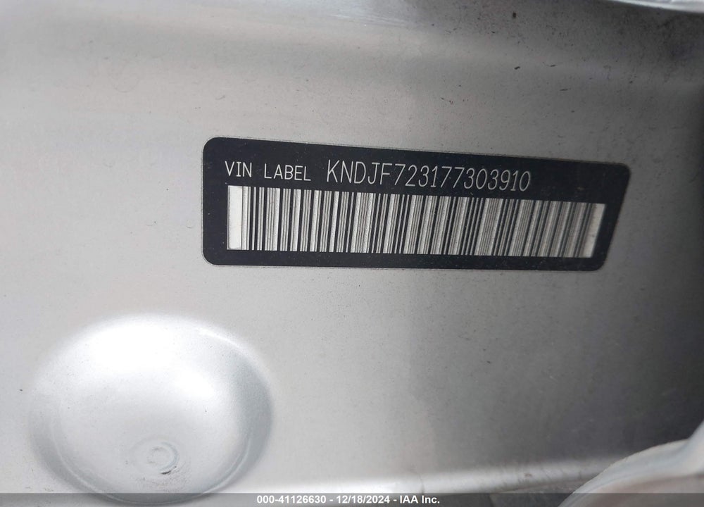 2007 KIA SPORTAGE LX V6 VIN: KNDJF723177303910