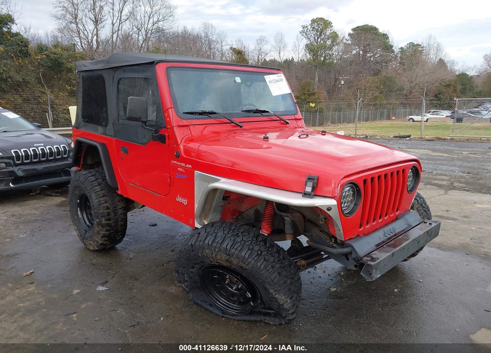 1997 JEEP WRANGLER SPORT VIN: 1J4FY19SXVP501600