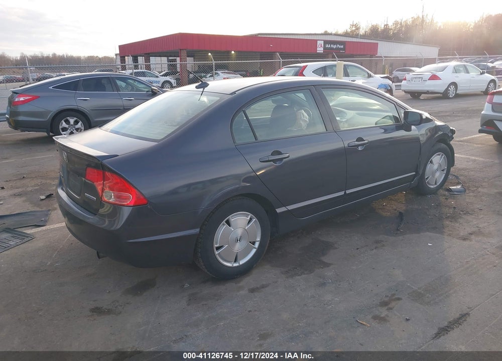 2008 HONDA CIVIC HYBRID VIN: JHMFA36298S009702