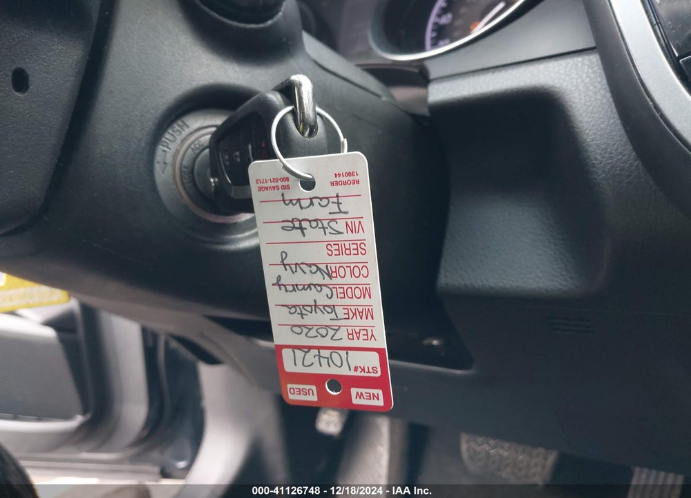2020 TOYOTA CAMRY VIN: 4T1G11AK9LU331444