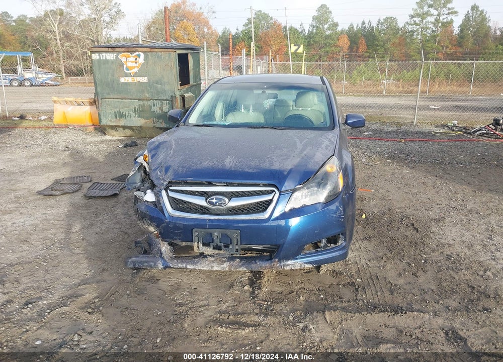 2011 SUBARU LEGACY 2.5I LTD PWR MOON VIN: 4S3BMBK66B3233330