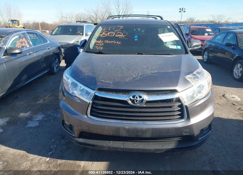 2014 TOYOTA HIGHLANDER LE PLUS V6 VIN: 5TDBKRFH3ES061383