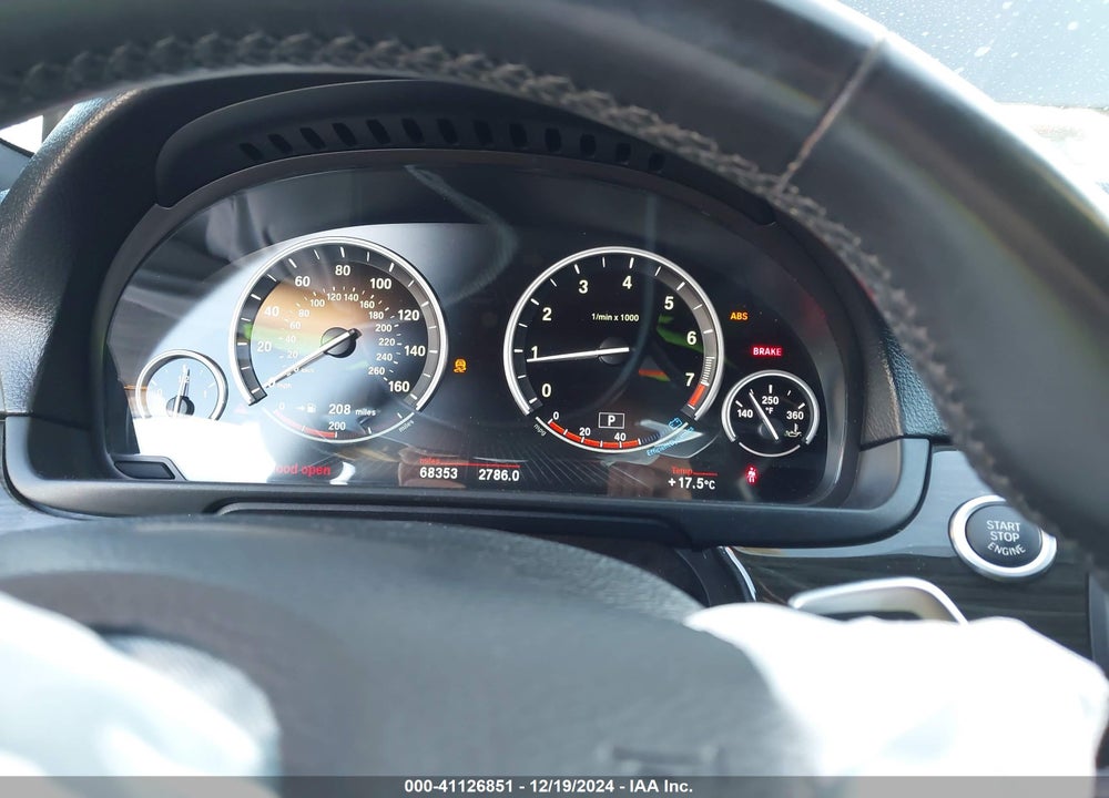 2013 BMW 550I VIN: WBAFR9C56DDX80724