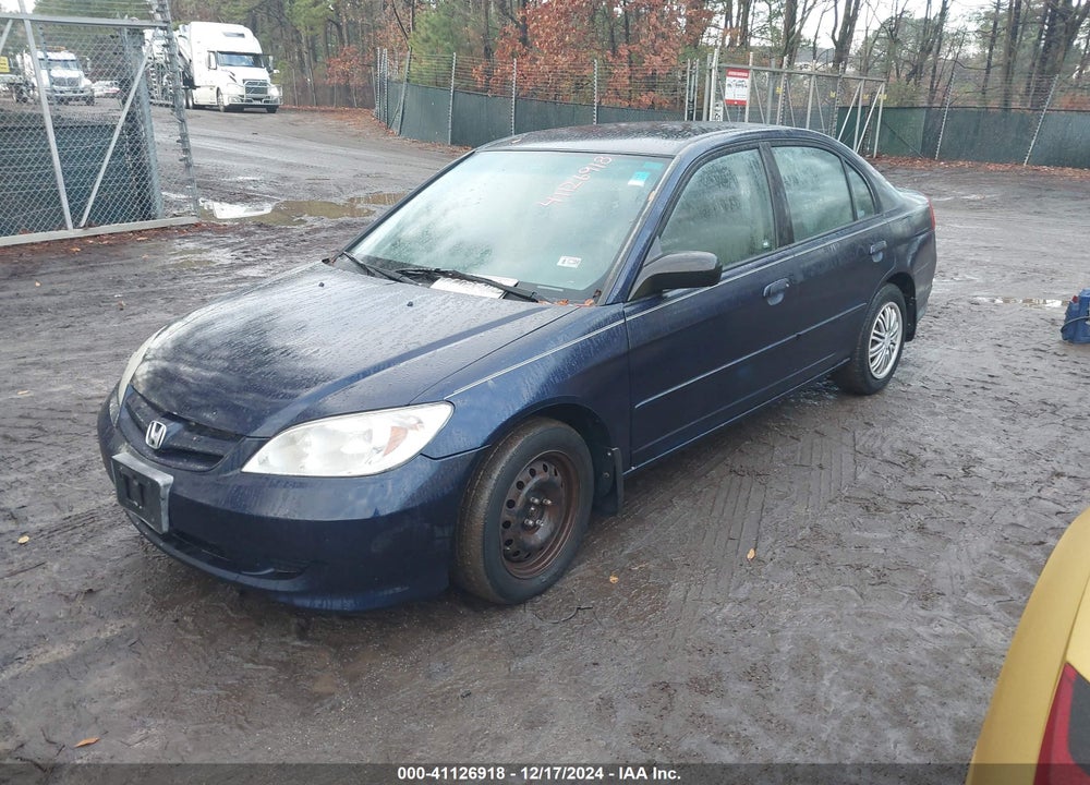 2005 HONDA CIVIC LX VIN: 2HGES16565H524198