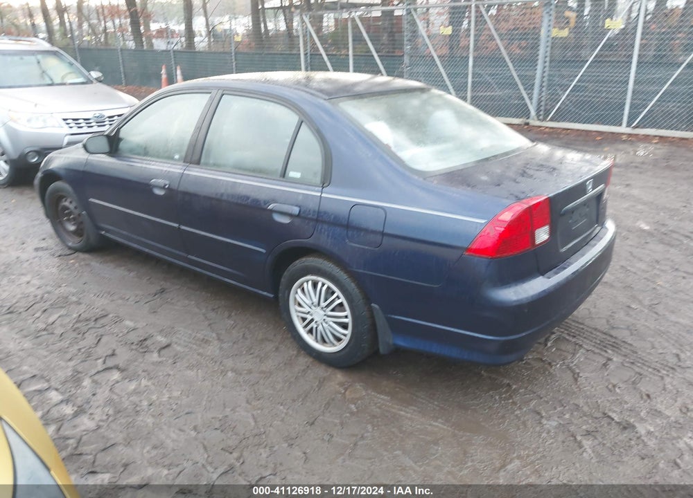2005 HONDA CIVIC LX VIN: 2HGES16565H524198