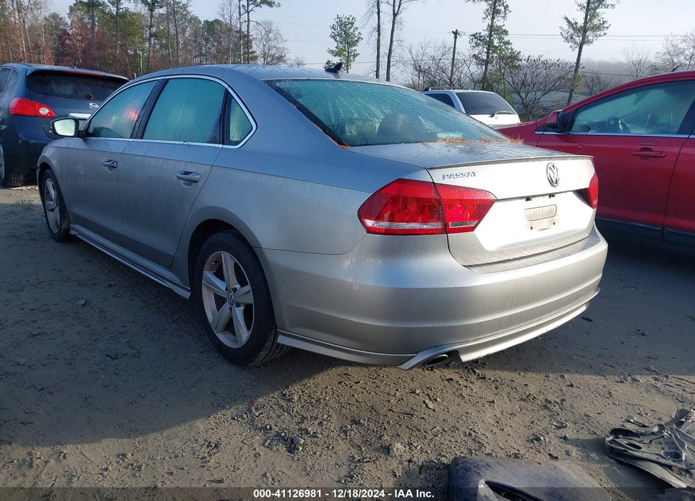 2013 VOLKSWAGEN PASSAT 2.5L SE VIN: 1VWBP7A36DC054538