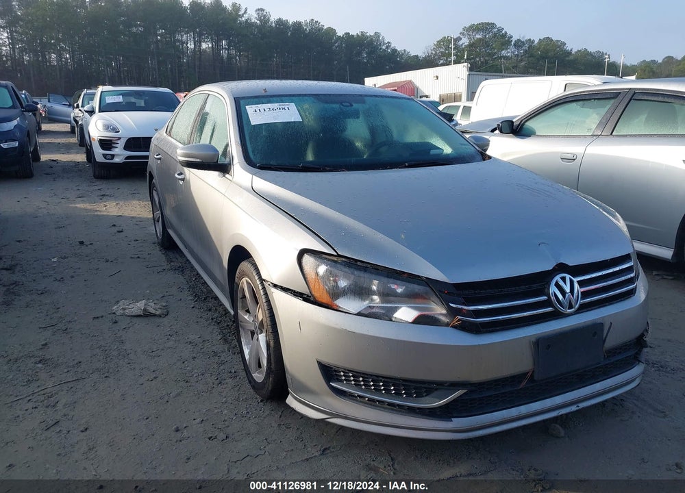 2013 VOLKSWAGEN PASSAT 2.5L SE VIN: 1VWBP7A36DC054538