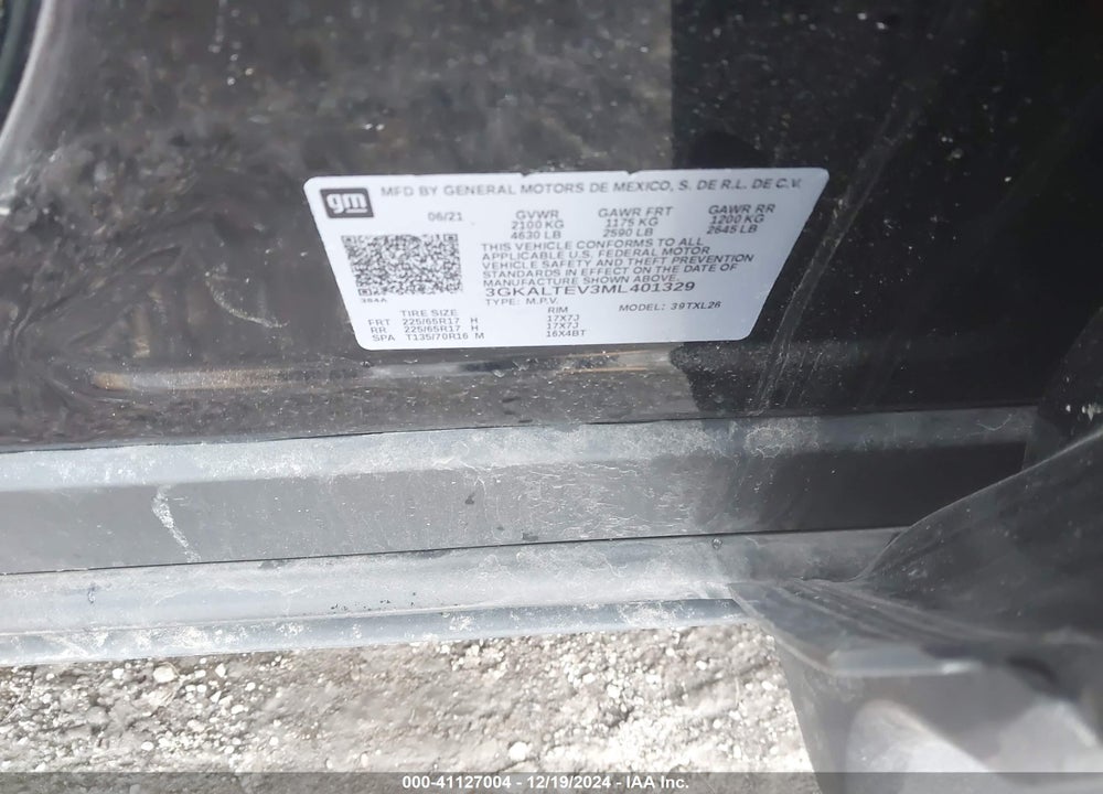 2021 GMC TERRAIN AWD SLE VIN: 3GKALTEV3ML401329