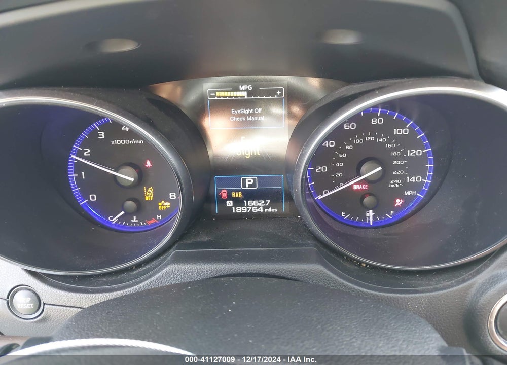 2017 SUBARU OUTBACK 2.5I TOURING VIN: 4S4BSATC1H3312980