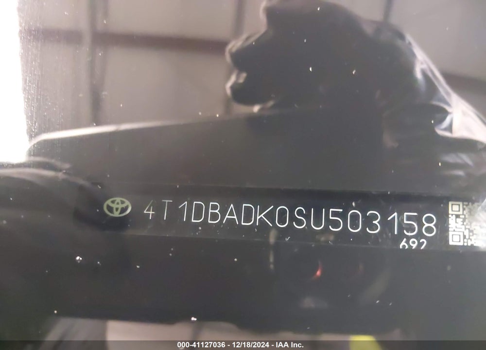 2025 TOYOTA CAMRY XSE VIN: 4T1DBADK0SU503158