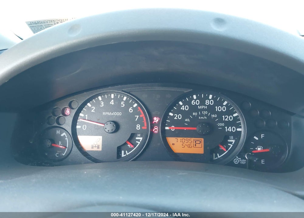 2017 NISSAN FRONTIER SV VIN: 1N6AD0EV7HN743201