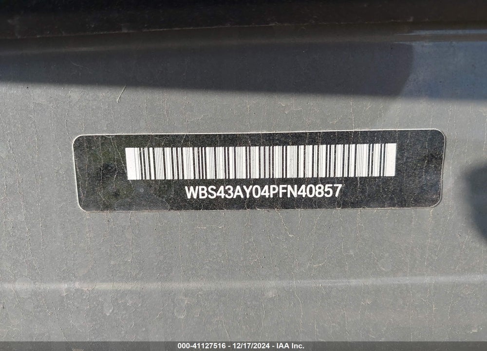 2023 BMW M3 VIN: WBS43AY04PFN40857