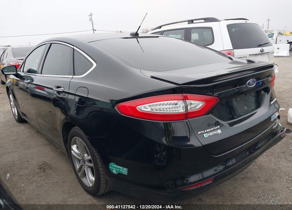 2016 FORD FUSION ENERGI TITANIUM VIN: 3FA6P0SU2GR229947