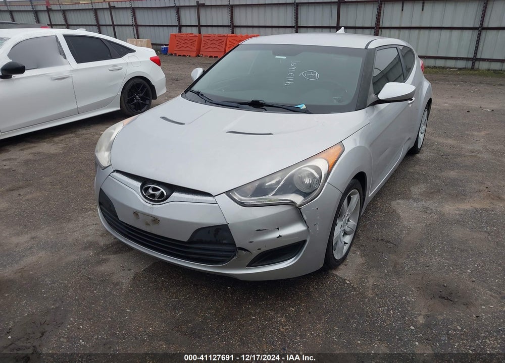 2012 HYUNDAI VELOSTER BASE W/GRAY VIN: KMHTC6AD8CU048878