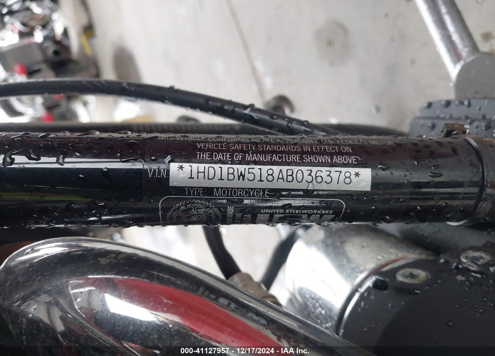 2010 HARLEY-DAVIDSON FLSTC VIN: 1HD1BW518AB036378