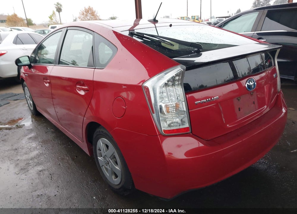 2011 TOYOTA PRIUS THREE VIN: JTDKN3DU4B0267928