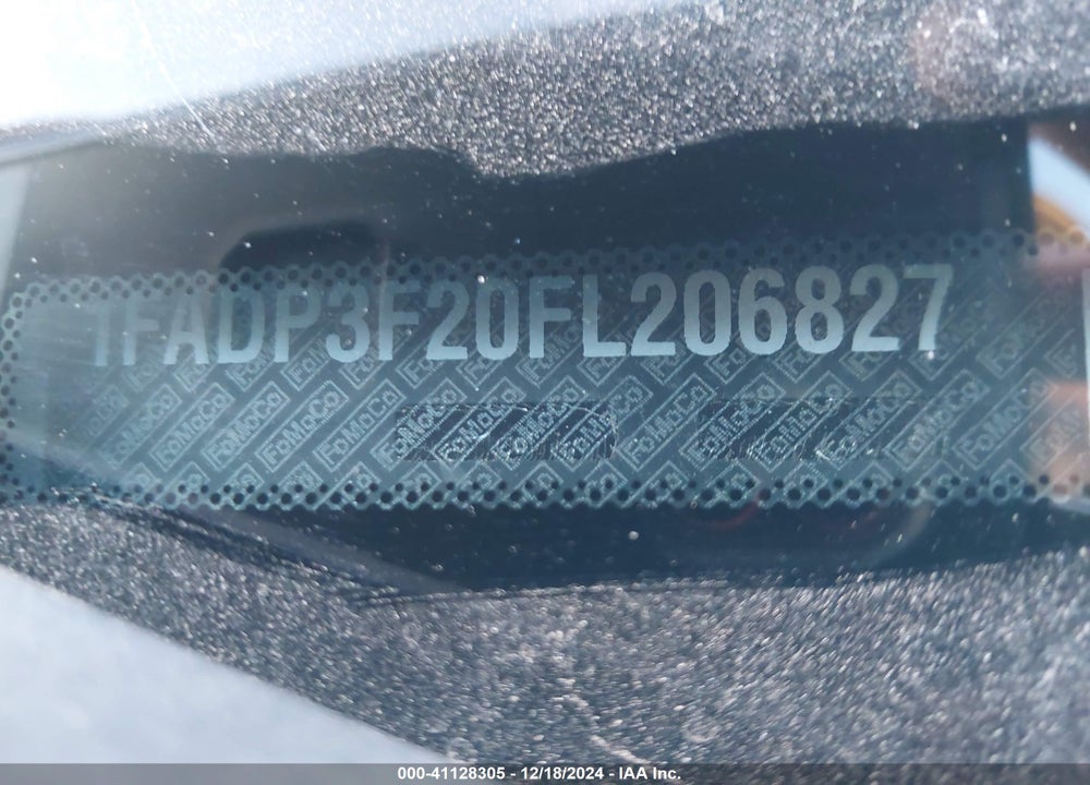 2015 FORD FOCUS SE VIN: 1FADP3F20FL206827