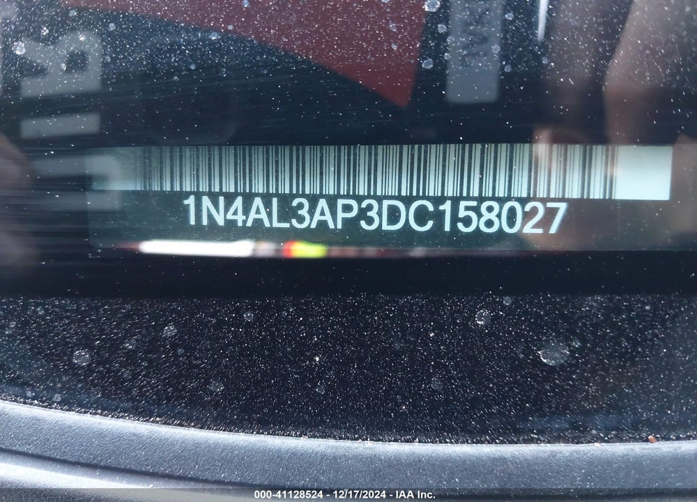 2013 NISSAN ALTIMA 2.5 SL VIN: 1N4AL3AP3DC158027
