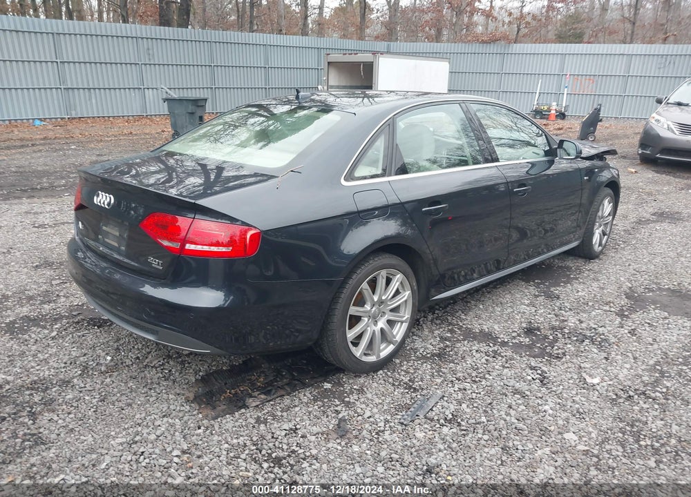 2012 AUDI A4 2.0T PREMIUM VIN: WAUFFAFL3CA120578