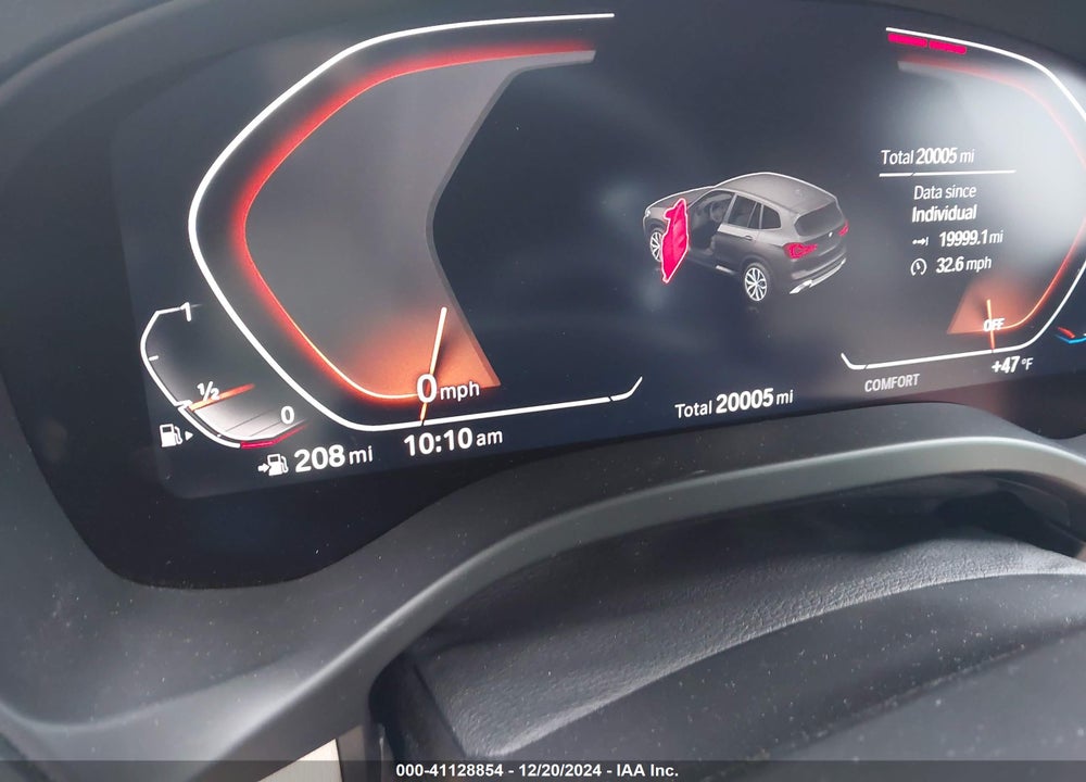 2022 BMW X3 SDRIVE30I VIN: 5UX43DP0XN9L53711