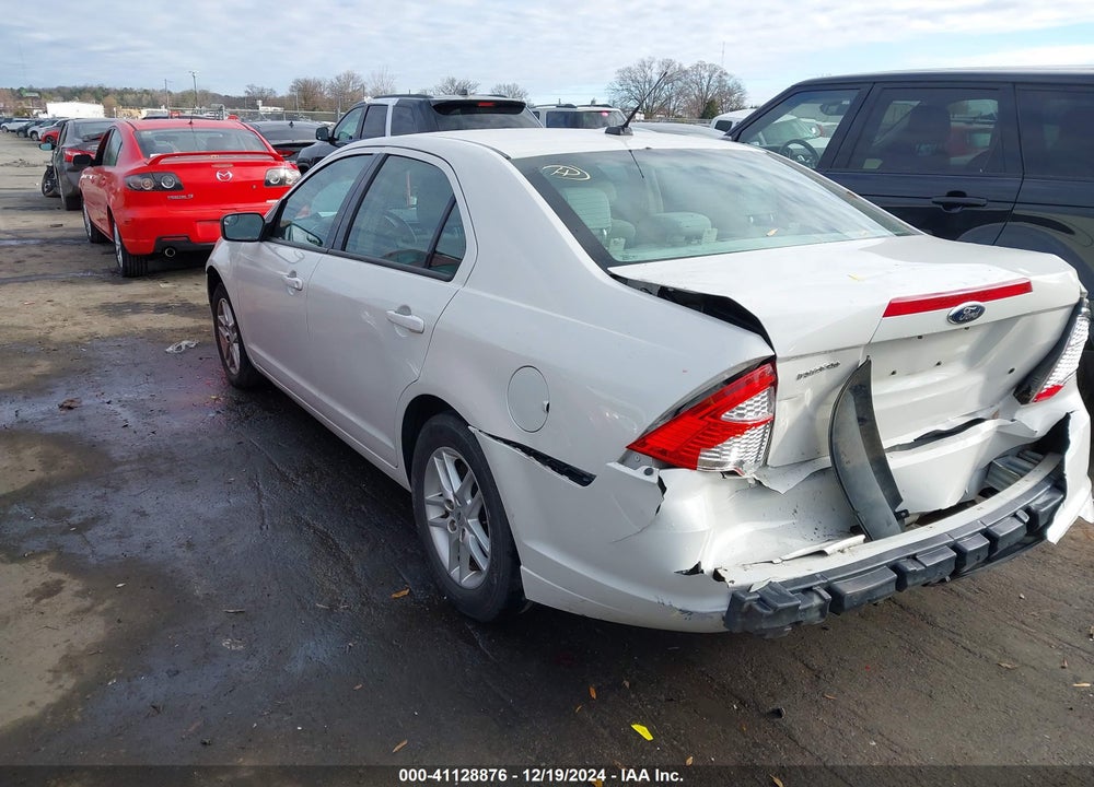 2012 FORD FUSION S VIN: 3FAHP0GA0CR297018