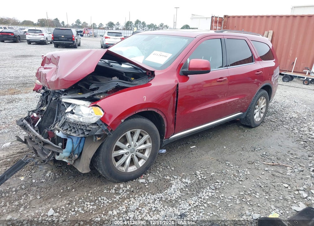 2014 DODGE DURANGO SXT VIN: 1C4RDHAG6EC560651
