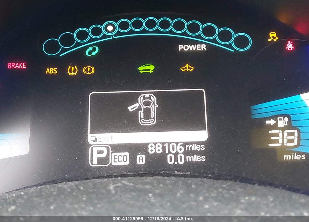 2013 NISSAN LEAF SV VIN: 1N4AZ0CP2DC419321