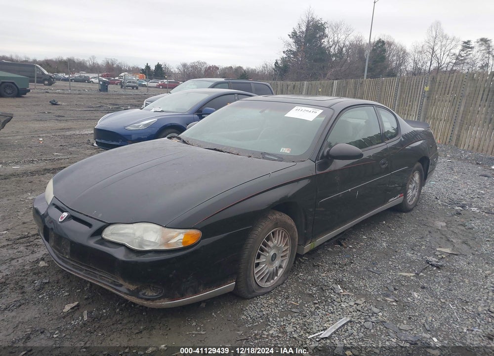 2000 CHEVROLET MONTE CARLO LS VIN: 2G1WW12E9Y9202384