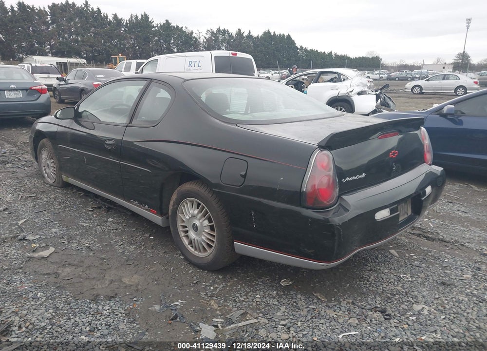 2000 CHEVROLET MONTE CARLO LS VIN: 2G1WW12E9Y9202384
