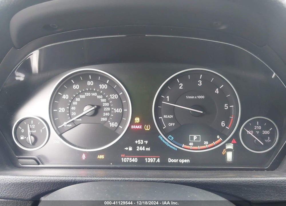 2017 BMW 328D XDRIVE VIN: WBA8J1C35HA018847