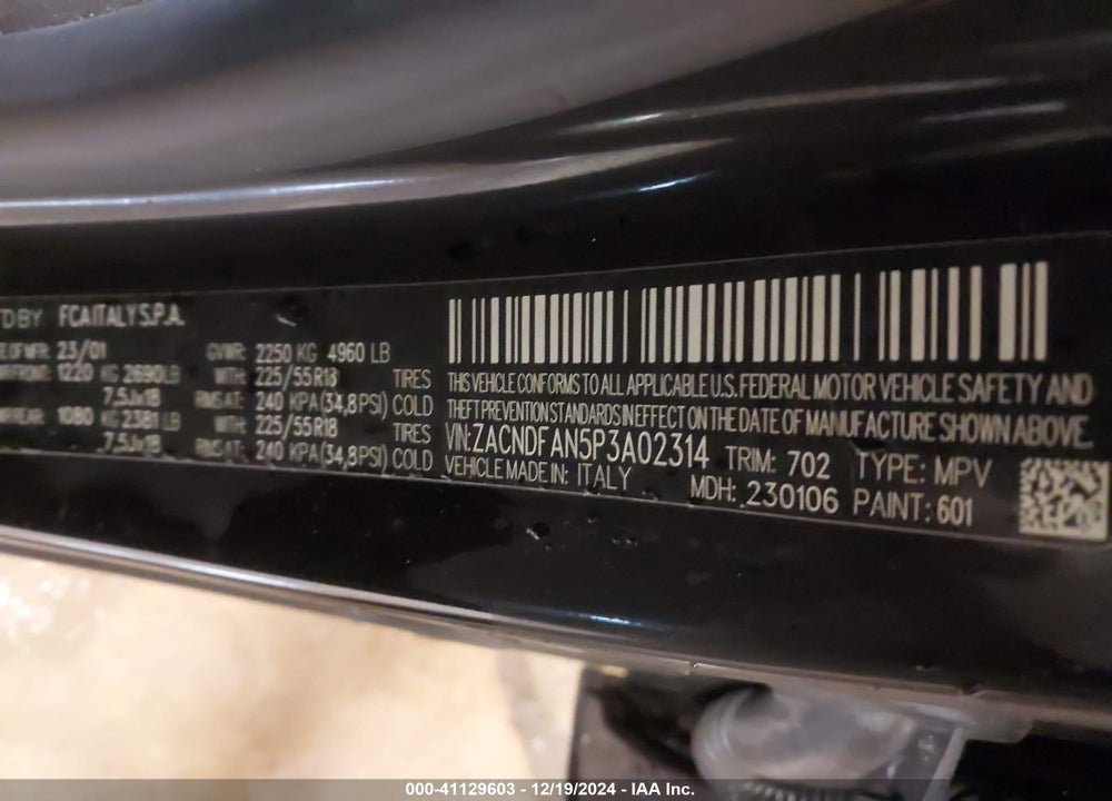 2023 DODGE HORNET GT AWD VIN: ZACNDFAN5P3A02314