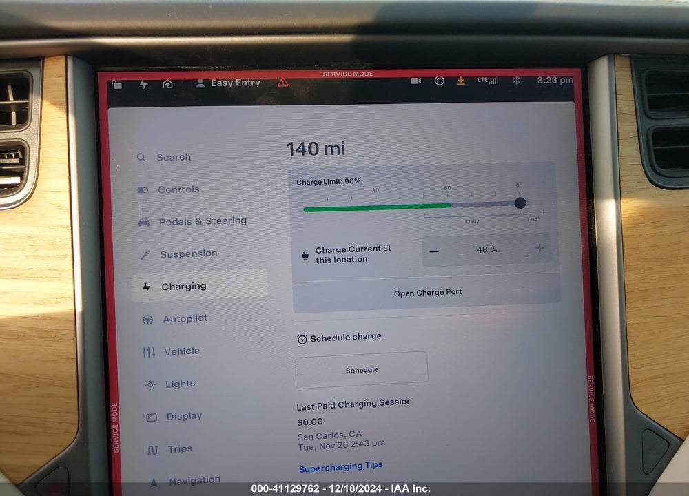 2018 TESLA MODEL S 100D/75D/P100D VIN: 5YJSA1E24JF258465
