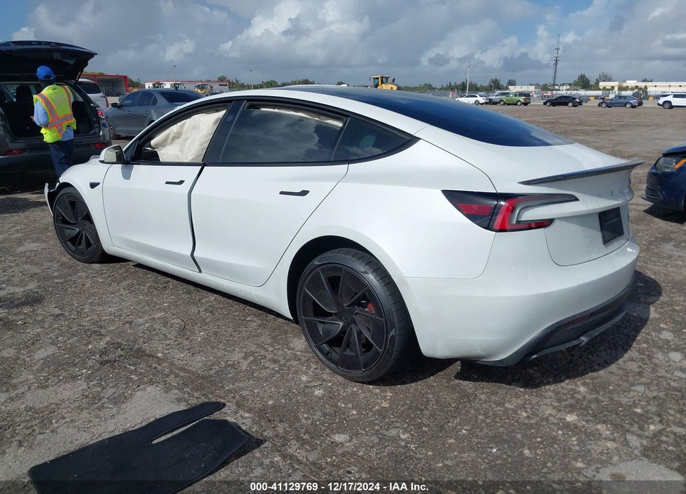 2024 TESLA MODEL 3 PERFORMANCE ALL-WHEEL DRIVE VIN: 5YJ3E1ET7RF801529